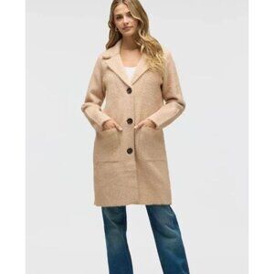 NEW WITH TAGS- NVLT Herringbone jacket Camel and Ivory